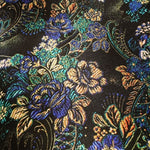 Load image into Gallery viewer, Serse (800B) - Men&#39;s Moccasin in Flowered Style Worked Velvet and Black Lurex Heel
