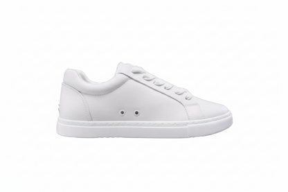Scarpa sneaker Ecopelle bianca Suprema White Black Vortex con suola in gomma e resina, dettagli neri e design comodo e leggero.