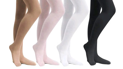 Collant Nadia (104P) Wish Dance Shop, microfibre e spandex, massaggiante, ultrasoft, perfetti per danza classica e performance.
