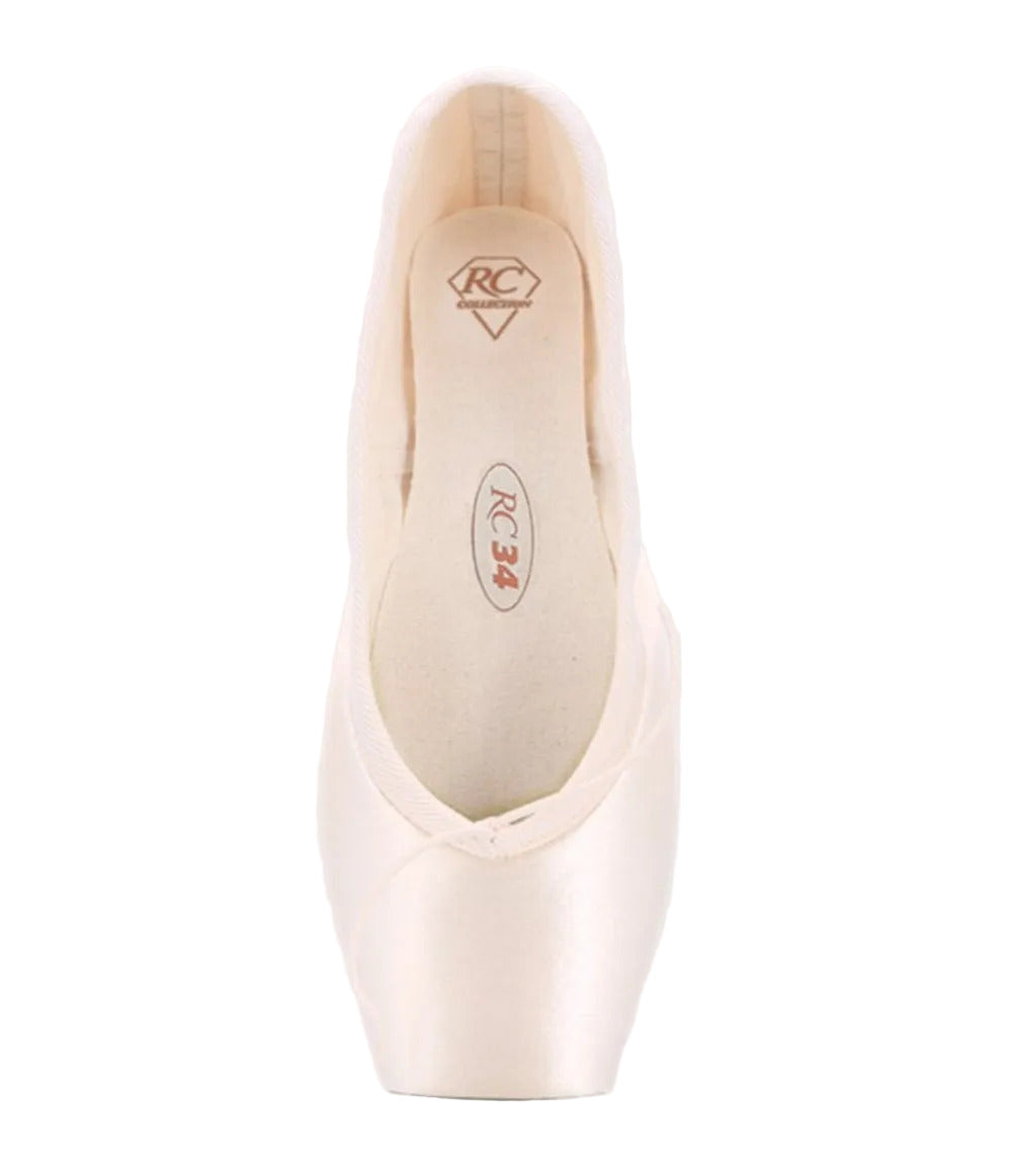 Punte da danza classica Russian Class RC-34 di Wish Dance Shop con coulisse, appoggio ampio e design per danzatori intermedi e avanzati.
