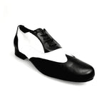 Load image into Gallery viewer, Fred (MS12) - Stringata Coda di Rondine Mod. Oxford Scarpa in Pelle Nera e Pelle Bianca Forma Tonda
