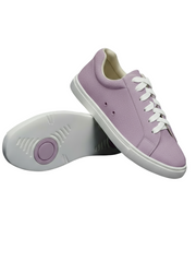 Carica immagine nella Galleria, Ataca Suprema Vortice (FCE) - Sneaker Camoscio Totale Lilla Lavanda materiale Vegan confort Light Flex Suola Bianca Cerchi Lilla lavanda in Gommina e Resina Tecnica
