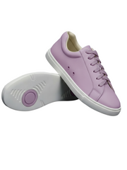 Load image into Gallery viewer, Ataca Suprema Vortice (FCE) - Sneaker Camoscio Totale Lilla Lavanda materiale Vegan confort Light Flex Suola Bianca Cerchi Lilla lavanda in Gommina e Resina Tecnica
