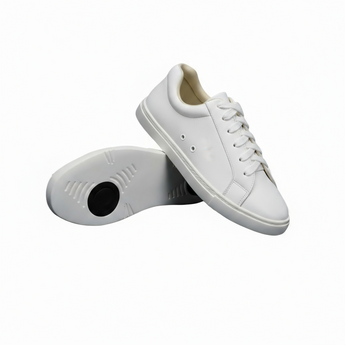 Ataca Suprema Vortice (FCE) - Sneaker Ecopelle Totale Bianca materiale Vegan confort Light Flex Suola Bianca in Gommina e Resina Tecnica