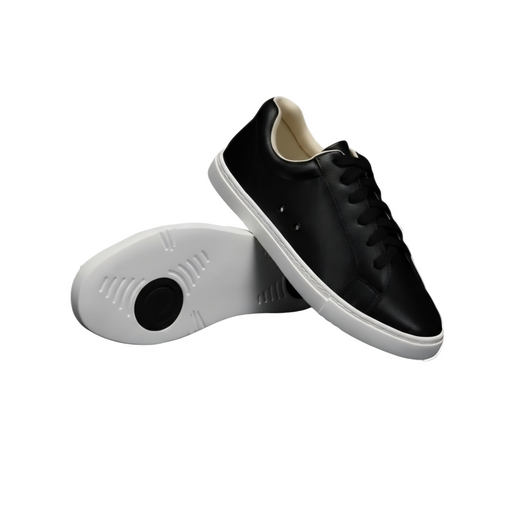 Ataca Suprema Vortice (FCE) - Sneaker Ecopelle Totale Nera materiale Vegan confort Light Flex Suola Bianca in Gommina e Resina Tecnica