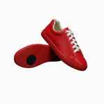 Carica immagine nella Galleria, Ataca Suprema Vortice (FCE) - Sneaker Ecopelle Totale Rossa materiale Vegan confort Light Flex Suola Rossa Cerchi Neri in Gommina e Resina Tecnica
