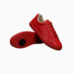 Carica immagine nella Galleria, Ataca Suprema Vortice (FCE) - Sneaker Ecopelle Totale Rossa materiale Vegan confort Light Flex Suola Rossa Cerchi Neri in Gommina e Resina Tecnica
