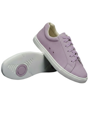 Carica immagine nella Galleria, Ataca Suprema Vortice (FCE) - Sneaker Camoscio Totale Lilla Lavanda materiale Vegan confort Light Flex Suola Bianca Cerchi Lilla lavanda in Gommina e Resina Tecnica
