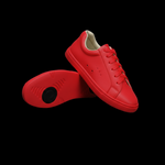 Carica immagine nella Galleria, Ataca Suprema Vortice (FCE) - Sneaker Ecopelle Totale Rossa materiale Vegan confort Light Flex Suola Rossa Cerchi Neri in Gommina e Resina Tecnica
