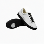 Carica immagine nella Galleria, Ataca Suprema Vortice (FCE) - Sneaker Ecopelle Totale Bianca materiale Vegan confort Light Flex Suola Nera in Gommina e Resina Tecnica Cerchi Bianchi
