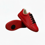 Carica immagine nella Galleria, Ataca Suprema Vortice (FCE) - Sneaker Ecopelle Totale Rossa materiale Vegan confort Light Flex Suola Rossa Cerchi Neri in Gommina e Resina Tecnica
