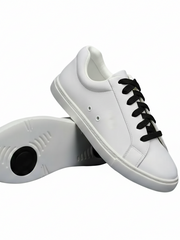 Load image into Gallery viewer, Ataca Vortice (FCE) - Sneaker Ecopelle Totale Bianca materiale Vegan confort Light Flex Suola Bianca in Gommina e Resina Tecnica Cerchi neri