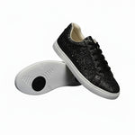 Load image into Gallery viewer, Ataca Suprema Vortice (FCE) - Sneaker in Glitter Nero Suola Bianca in Gommina e Resina Tecnica
