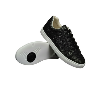 Ataca Suprema Vortice (FCE) - Sneaker in Glitter Nero Suola Bianca in Gommina e Resina Tecnica