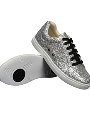 Load image into Gallery viewer, Ataca Suprema Vortice (FCE) - Sneaker in Glitter Argento Suola Bianca in Gommina e Resina Tecnica
