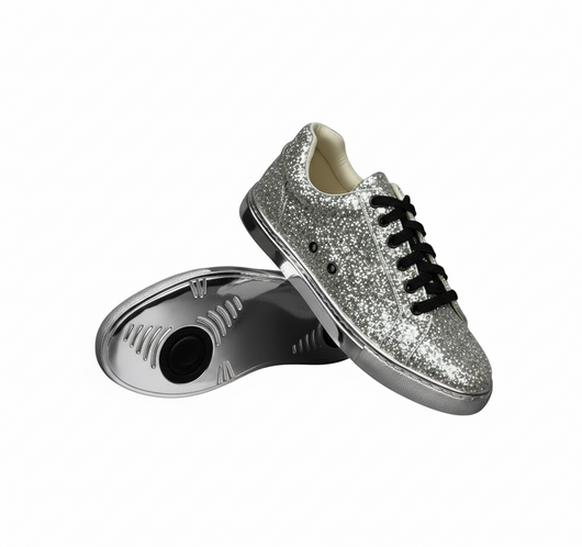 Ataca Suprema Vortice (FCE) - Sneaker in Glitter Argento Suola in Gommina e Resina Tecnica in un Fantastico ed Esclusivo colore Argento