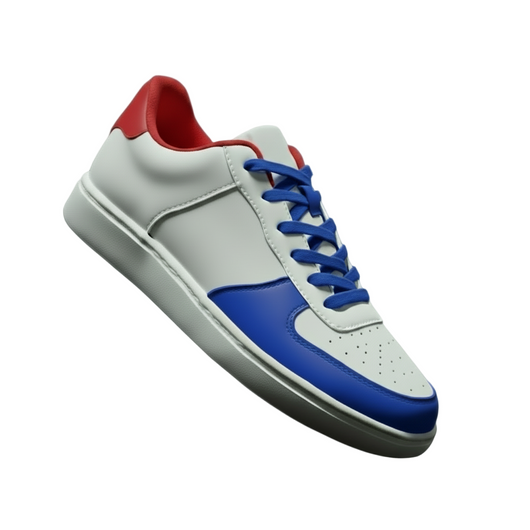 BORICUA (FCE) - Sneaker in Ecopelle Vegan Suola Bianca in Gommina e Resina Tecnica