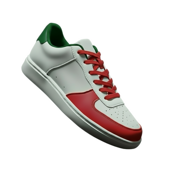 AIDA (FCE) - Sneaker in Ecopelle Vegan Suola Bianca in Gommina e Resina Tecnica