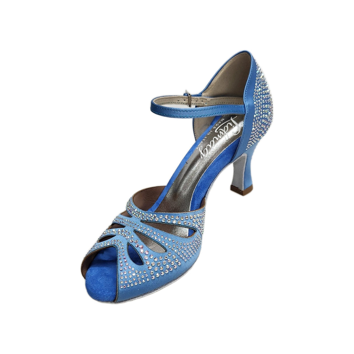 Scarpa da Ballo in Raso Seta Azzurro Cielo Alexa Wish Dance, dettaglio materiale