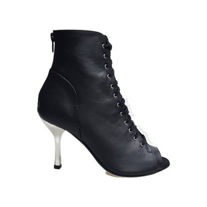 Mezzo Stivaletto ALEXIS Black Silver Wish Dance (Art. 132), vista tre quarti