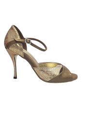 Carica immagine nella Galleria, Ely QA (620L) - Scarpa da Donna Vegas Oro e Metalak Brown