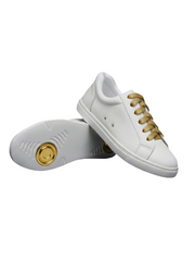 Carica immagine nella Galleria, Ataca Vortice (FCE) - Sneaker Ecopelle Totale Bianca materiale Vegan confort Light Flex Suola Bianca in Gommina e Resina Tecnica Cerchi Oro