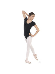 Carica immagine nella Galleria, RITA M/M (44525RD) - Body Danza Classica Mezza Manica da Donna Cotton Lycra Bielastica con Pettorina antisudore sul petto
