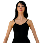 Carica immagine nella Galleria, DAFNE (RD) - Body Danza Classica Spallina Singola da Donna in Cotone Bielastico e Pettorina Antisudore e Gonnellino in Chiffon Precucito in Vita
