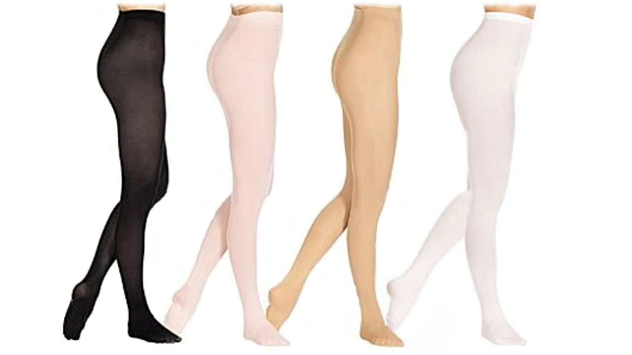 Collant Nadia 104P Wish Dance Shop, microfibra e spandex, ultrasoft e massaggiante, con piede, per danza classica.