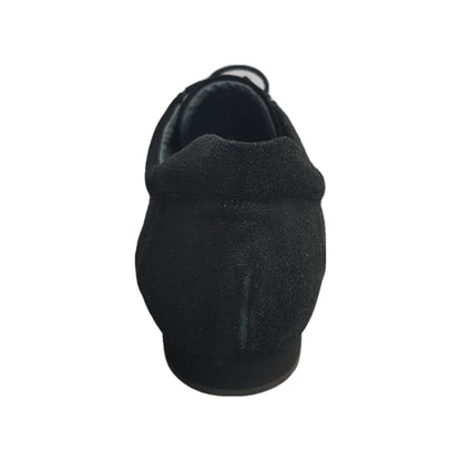 Scarpa sneaker Daniel Movida by Wish Dance in camoscio nero con inserti in vernice nera, dettagli eleganti e moderni