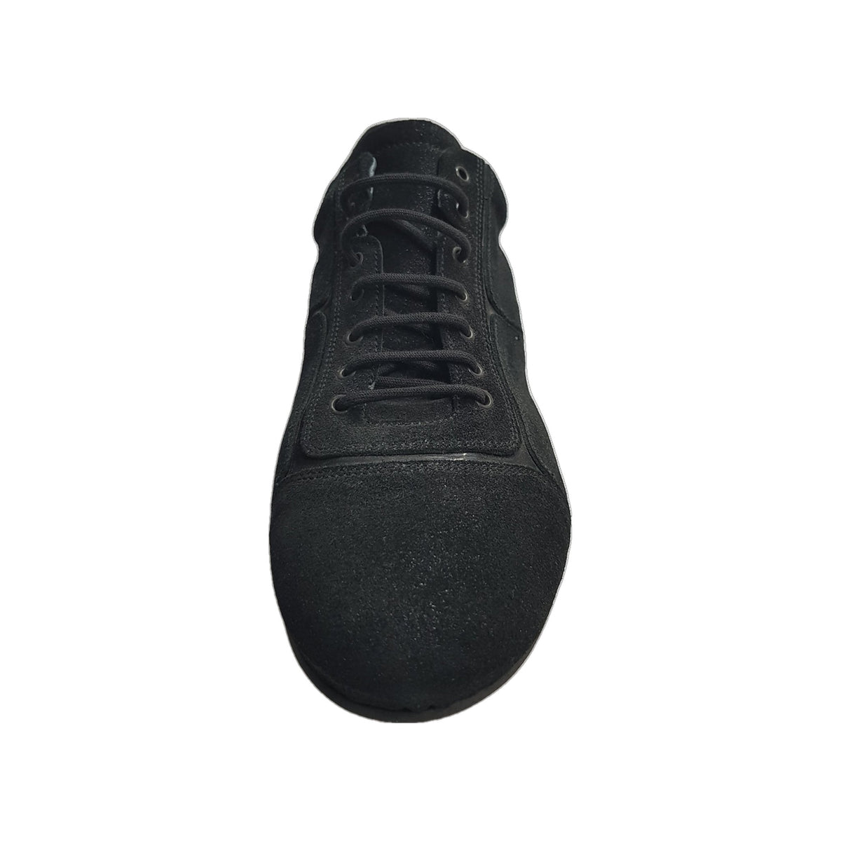 Scarpa sneaker Daniel Movida Wish Dance in camoscio nero con inserti in vernice nera, stile moderno e dettagli eleganti.