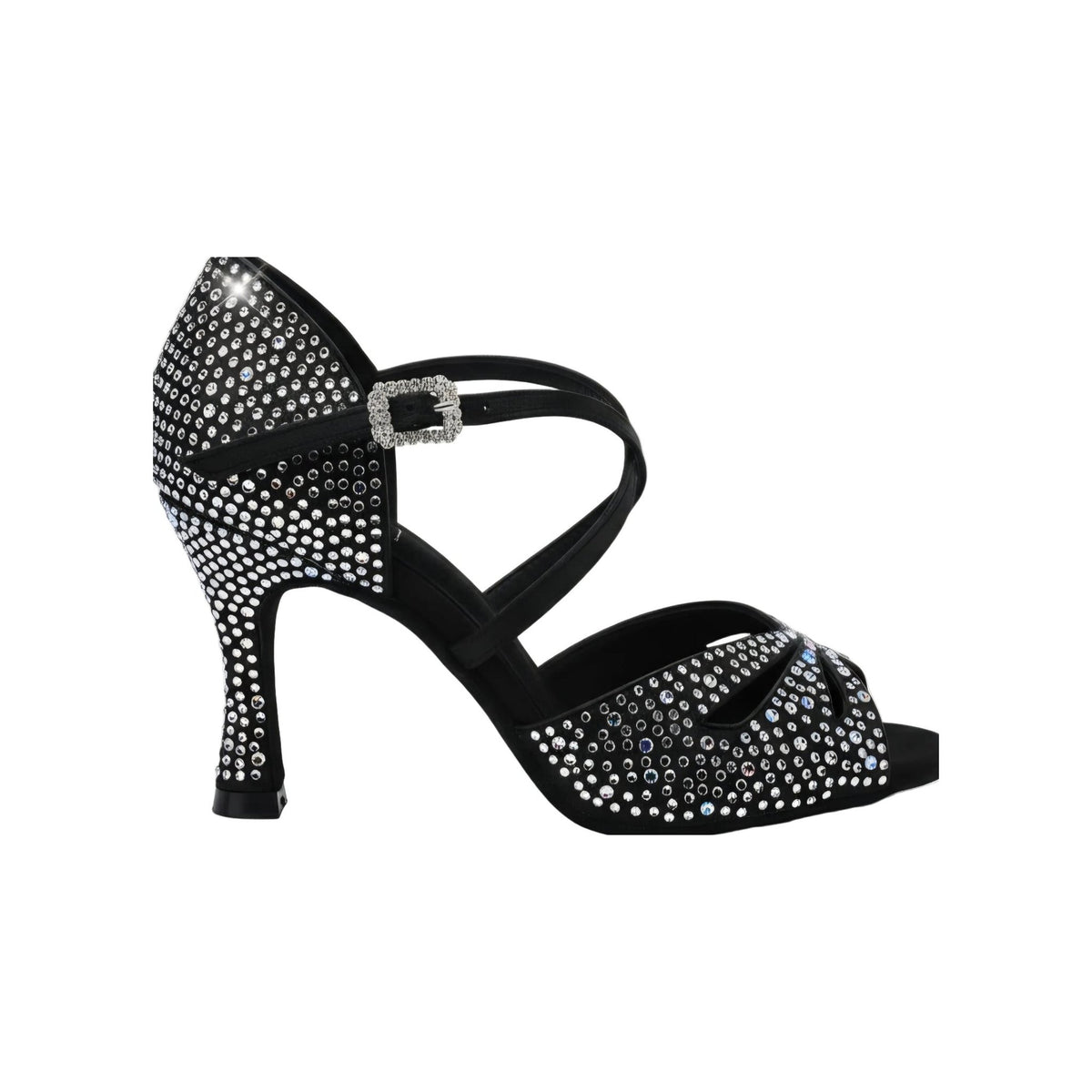 Scarpa da Ballo in Raso Nero FLAVIA Dreams Deluxe Wish Dance, vista laterale