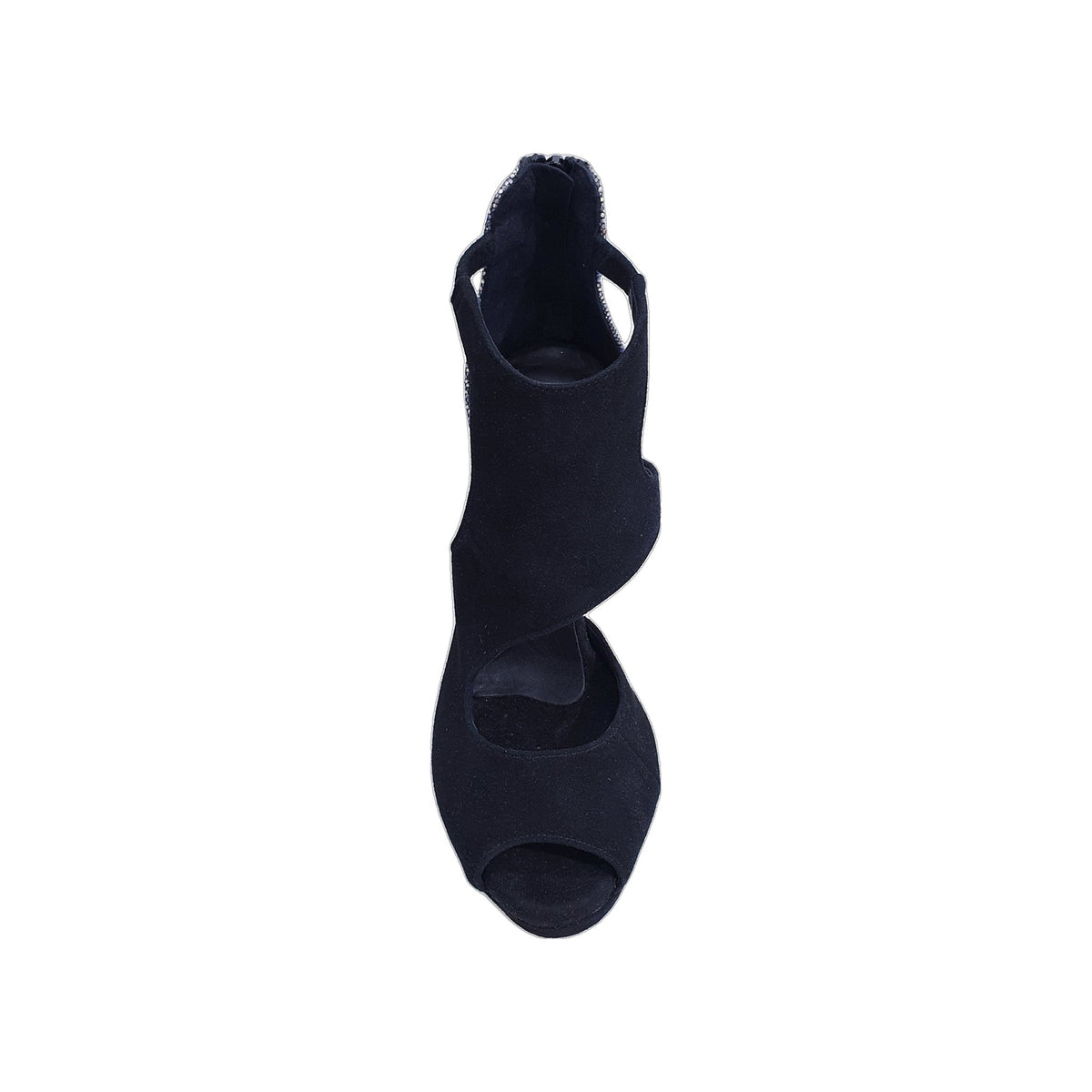 Sandalo da Donna in Camoscio Nero e Multicolor Boreale Argento Desiré Wish Dance, dettaglio suola