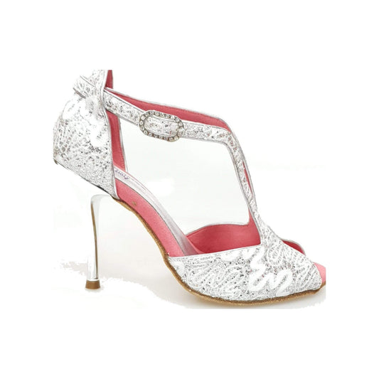 Sandalo da Donna in Pizzo Bianco Sophie Wish Dance, vista laterale