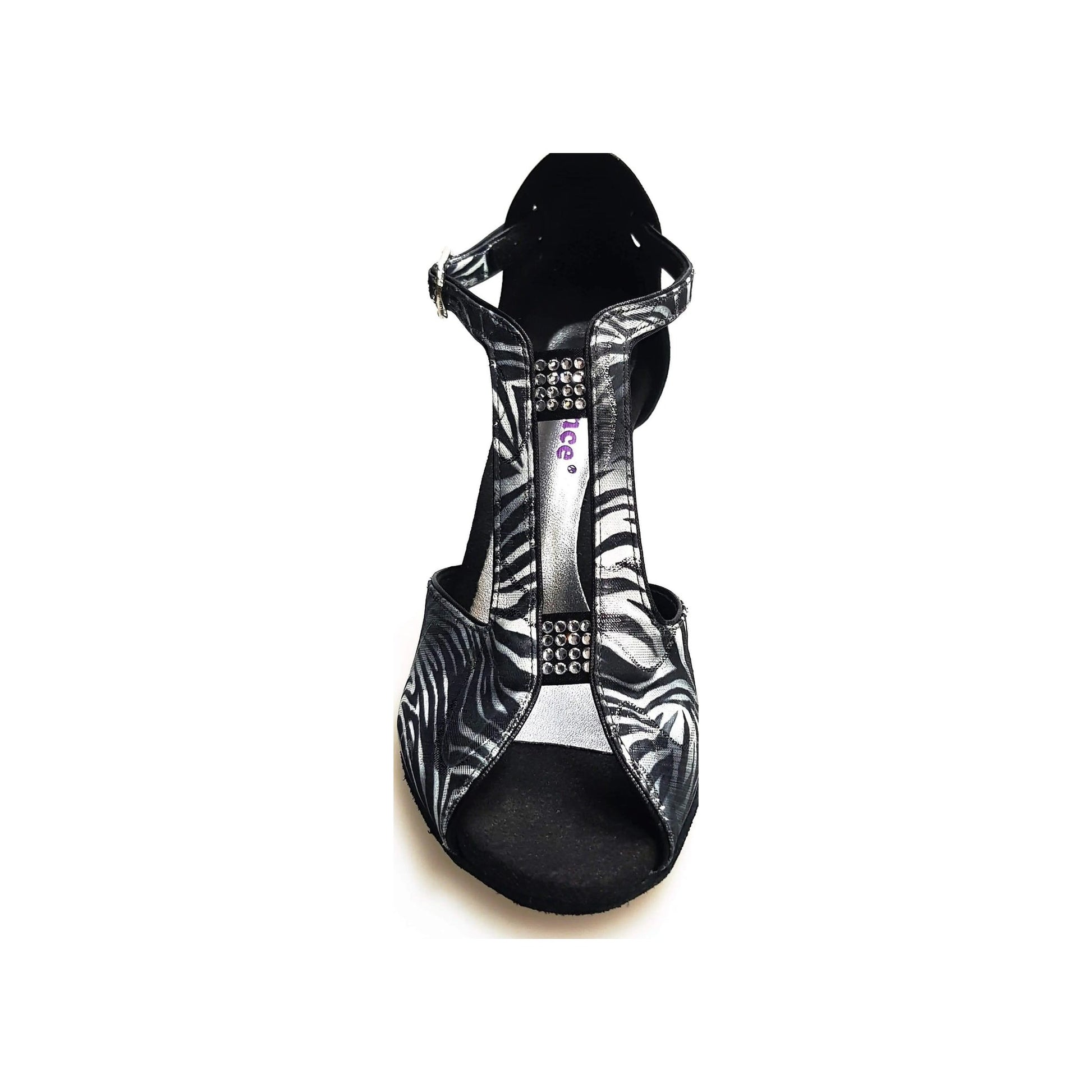 Scarpa donna Wishdance Fascino (401) in giungla grigio con tallone in camoscio nero, stile elegante e moderno