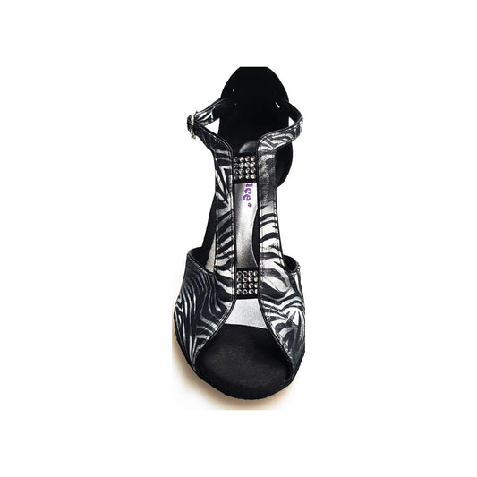 Scarpa donna Wishdance Fascino (401) in giungla grigio con tallone in camoscio nero, stile elegante e moderno