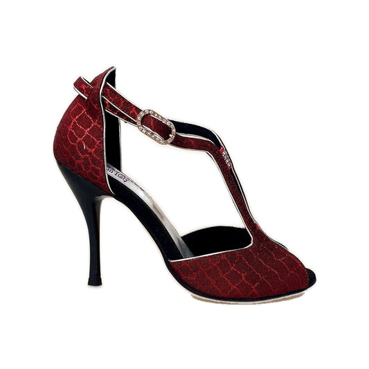Scarpa da donna Wishdance Fascino (401) in Sunset Rosso, con design elegante e dettaglio colorato, visibile nella foto.