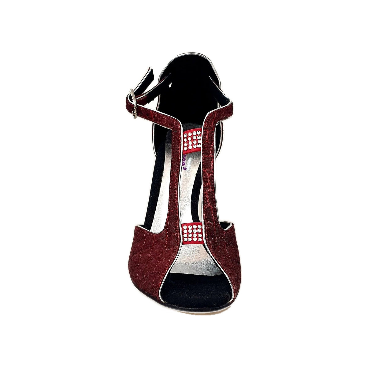 Scarpa da donna Wishdance Fascino 401 in Sunset Rosso, con design elegante e dettagli alla moda.