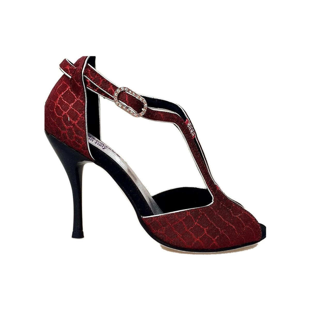 Scarpa da donna Wishdance Fascino (401) in Sunset Rosso, con design elegante e dettaglio colorato, visibile nella foto.