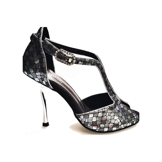 Scarpa da donna Wishdance Fascino (401) in tessuto con motivo a scale, modello CDF, elegante e comoda per ogni occasione.