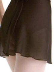 Carica immagine nella Galleria, MYRTHA (RD) - Body Danza Classica Spalline Incrociate sulla Schiena da Donna in Cotone Bielastico e Pettorina Antisudore e Gonnellino in Chiffon Precucito in Vita
