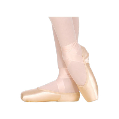 Punte da danza classica Grishko EXAM senza durezza di varie larghezze, ideali per balletto e danza classica.