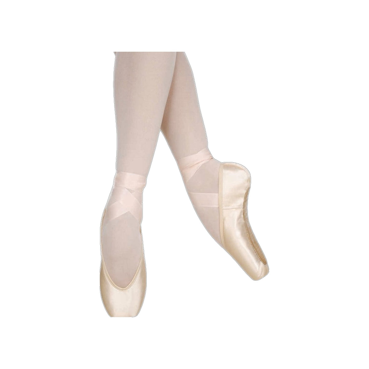Punte da Danza Classica Mascherina Bassa di Forma Ovale Varia Morbidezza e Larghezza Senza Cordoncino, dettaglio tacco