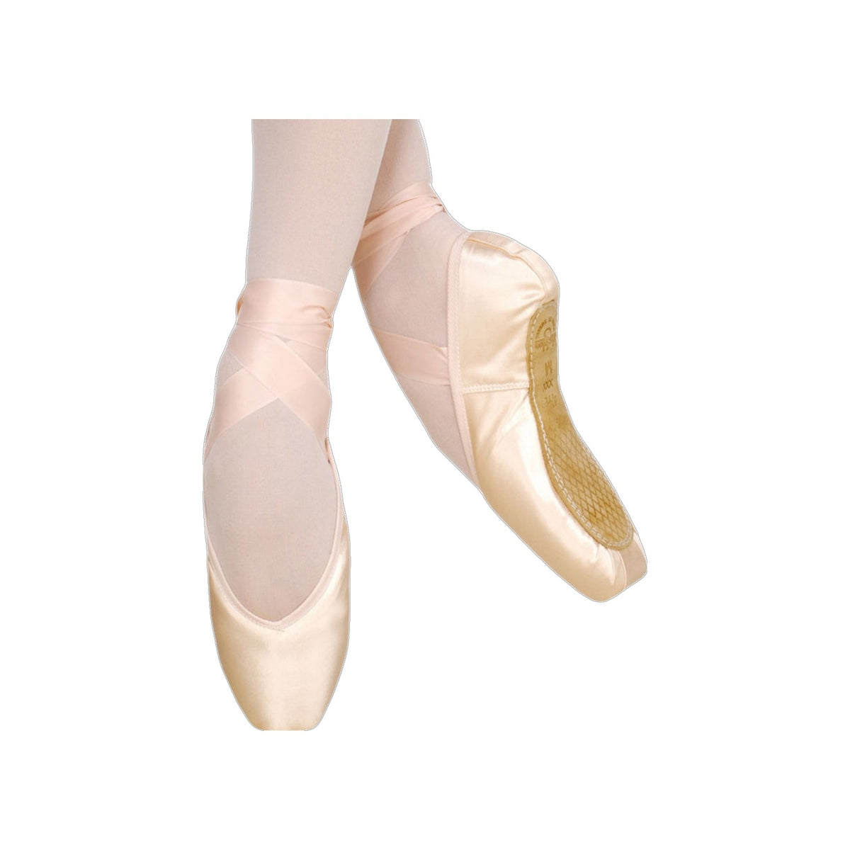 Punte da Danza Classica Pianta Stretta Mascherina Alta Varia Morbidezza e Larghezza Senza Cordoncino, vista posteriore