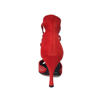 Sandalo da Donna in Camoscio Rosso Hera Wish Dance, dettaglio materiale