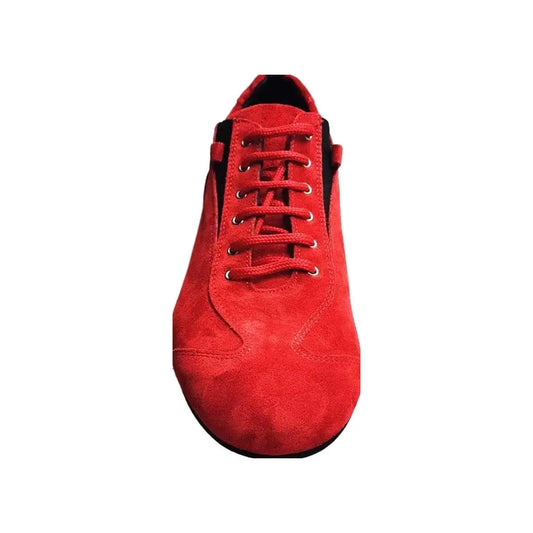 Sneaker in camoscio rosso Varadero Ivan di Wish Dance Shop, scarpa extraconfort per danza e stile casual.