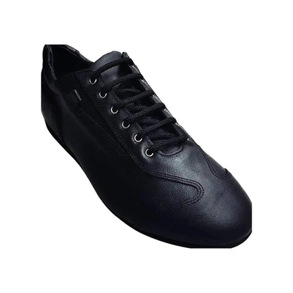 Scarpa sneaker in pelle nera Bayamo Ivan di Wish Dance Shop con suola microlight, design comodo ed elegante
