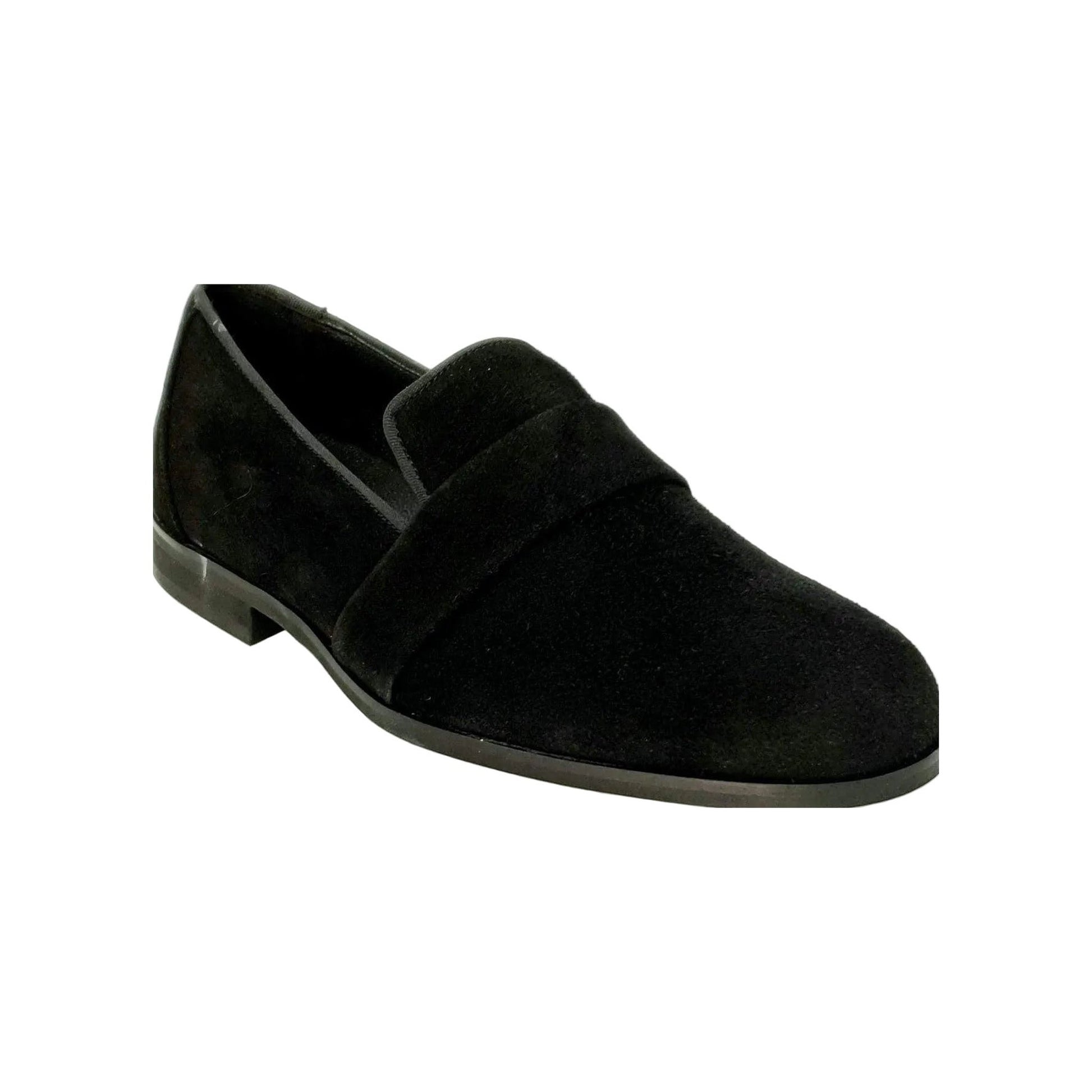 Mocassino da uomo Jackson in camoscio nero con fodera in pelle italiana, scarpa elegante Wish Dance Shop