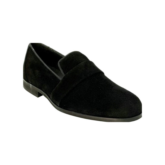Mocassino da uomo Jackson in camoscio nero con fodera in pelle italiana, scarpa elegante Wish Dance Shop