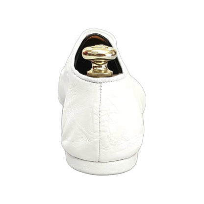 Scarpa Jazz Confort in Pelle Bianca Cahetel White Wish Dance, vista posteriore